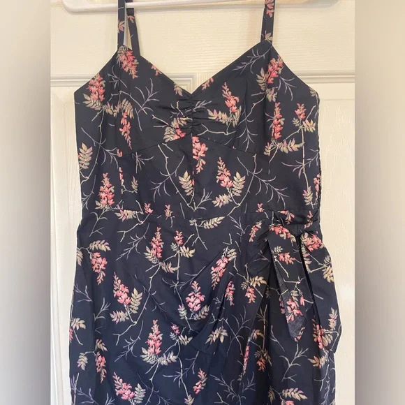 Rebecca Taylor Ivy Wrapped Floral Midi Dress - Picture 5 of 9